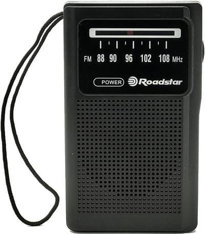 Draagbare analoge FM-radio met hoofdtelefoonaansluiting - Compacte zakradio voor thuis en onderweg