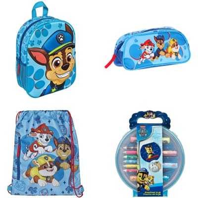 Paw Patrol schoolset; rugzak, etui, gymtas en schrijfwarenset