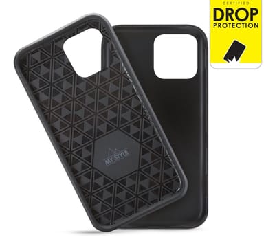 My Style Hoesje geschikt voor Apple iPhone 13 Mini Telefoonhoesje Hardcase | My Style Tough Backcover Shockproof | Schokbestendig iPhone 13 Mini Telefoonhoesje | Anti Shock Proof - Zwart