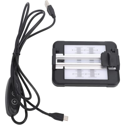 Coupeuse de film diapo négatif avec panneau rétroéclairé LED à luminosité réglable sur 11 niveaux pour 35 mm 120 135 white