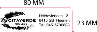 Tekstplaatje Posta P45