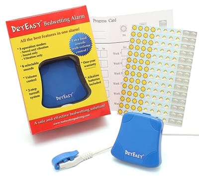 SnelShoppen - DryEasy Bedwetting Alarm Klok met Geluidscontrole, 6 Selecteerbare Geluiden en Trillingen, Betrouwbare Sensor voor Kinderen, Ideaal voor