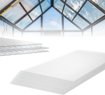 Polycarbonaat Holle Kamerplaten - 14 Stuks Dubbelwandig, UV-Bestendig en Schokbestendig - Ideaal voor Kassen en Tuinbouw
