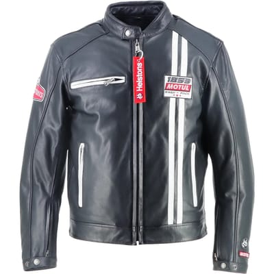 Motor leren jas Helstons Boxer