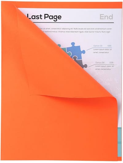 Exacompta 5x FOREVER170 Pak van 100 dossiermappen 170g/m2 met overslag van 1 cm - 24x32cm voor A4. - Oranje - 421007E
