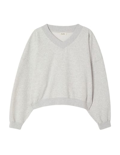 American Vintage Baptown Sweaters Lichtgrijs Bap03dh26