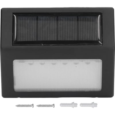 Applique murale solaire à 6 LED, 10 000 h, fonction automatique, petite taille, éclairage solaire pour couloir