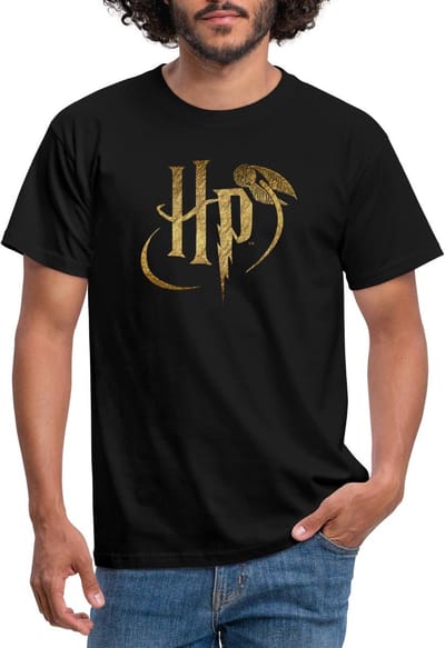 Harry Potter Logo HP T-Shirt Heren