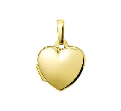 14K Geelgouden Medaillon hart - 4005797