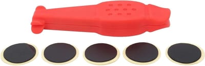 Fietsband Reparatiekit - Lekke Band Set - Onderweg Repareren - 3-in-1 Compact Ontwerp - 113 x 32 cm - Rood
