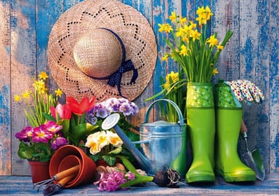 1000 Stukken Puzzel Bloemrijk Tuinontwerp Puzzelstukjes