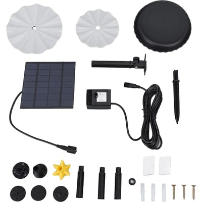 Zonne-energie Waterpomp Kit Krachtige Jet Besproeiing Vijverpomp voor Vogelbad Tuin Achtertuin Zwembad