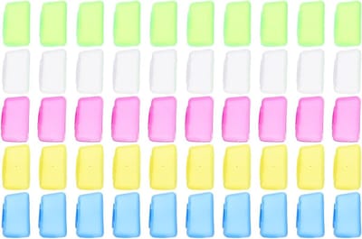 Tandenborstelhoesjes - Beschermkapjes Tandenborstel - Reizen en Opslag - Stof- en Schokabsorberend - 3.80X2.70X2.20CM - Diverse kleuren