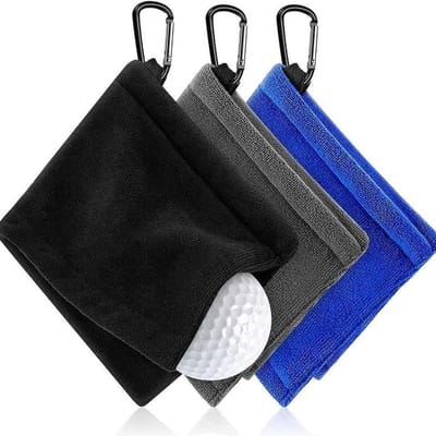 Golfhanddoeken Set van 4, Microvezel, Absorberend en Compact, Ideaal voor Sport, Fitness en Buitenactiviteiten