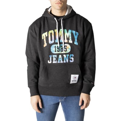 Tommy Zwarte Mannelijke Hoodie
