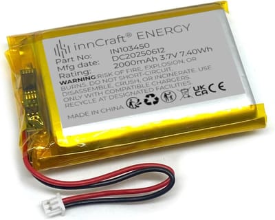 Lithium Polymeer Accu - Oplaadbare Batterij - Elektronica Voeden - Hoge Energiedichtheid - 51x34x10mm