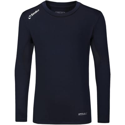 Sondico Kinder/Kids Core Ademend Lange Mouwen Basislaag Top (Marineblauw)