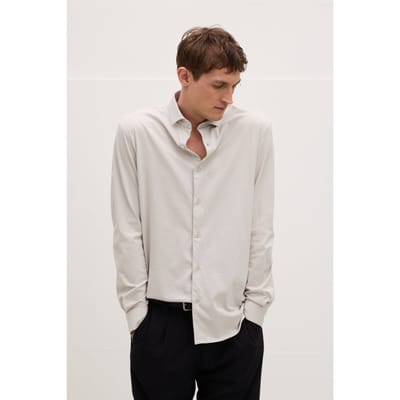 The Goodpeople Stirr Light Grey Größe: L | Casual hemden Outlet | Herren | Grau