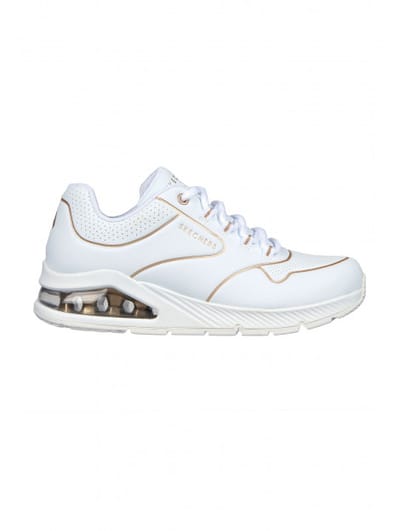 Skechers Uno 2 - Golden Trim Sneakers Laag - Wit