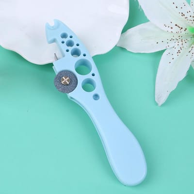 Ouvre-bouteille en ampoule pour infirmière, coupe de bouteille, ouvre-bouteille en verre émeri médical bleu