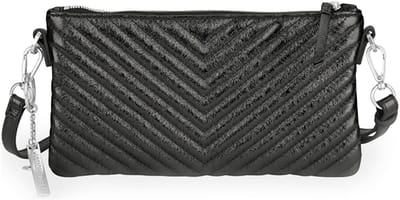 LES VISIONNAIRES Alice Portemonnee Leder 27 cm - Dames - black metallic