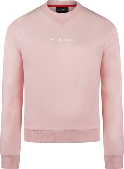 Re-Born - Sportkleding - Sport trui - Trui ronde hals - Dames - Licht roze - Maat XS