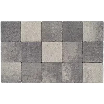 Cobo Garden Klinker - Beton Getrommeld - Grijs-zwart - 15x15x6cm - 0,023m²