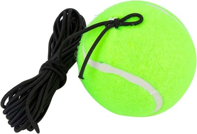 Tennisballen voor Beginners - Trainingsballen met 4M Elastische Rubber Koord voor Oefeningen en Spelletjes