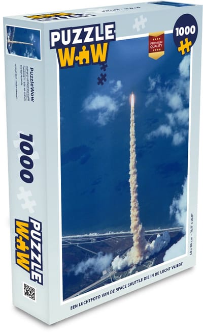 Puzzel Een luchtfoto van de Space shuttle die in de lucht vliegt - Legpuzzel - Puzzel 1000 stukjes volwassenen