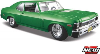 Maisto Chevrolet Nova - Modelauto - Schaal 1:24 - Licht Groen