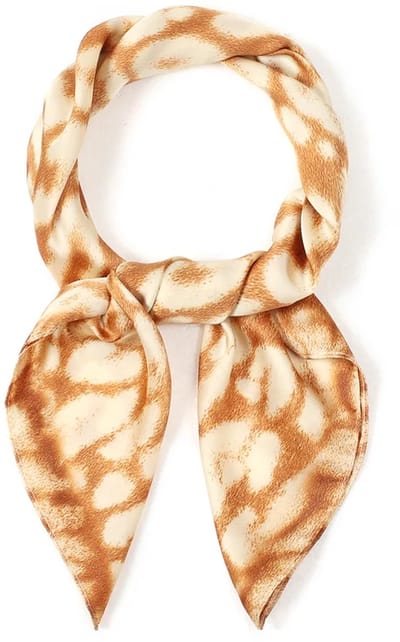 Zomersjaals met dierenprint, casual, polyester, dagelijkse accessoires Bruin