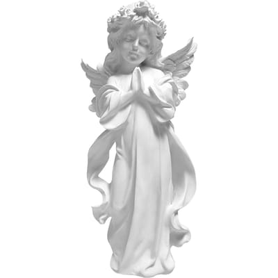 Figurine d'ange Prier Statue d'ange Art en gypse Ornement Décoration de maison pour Chambre Bureau gray