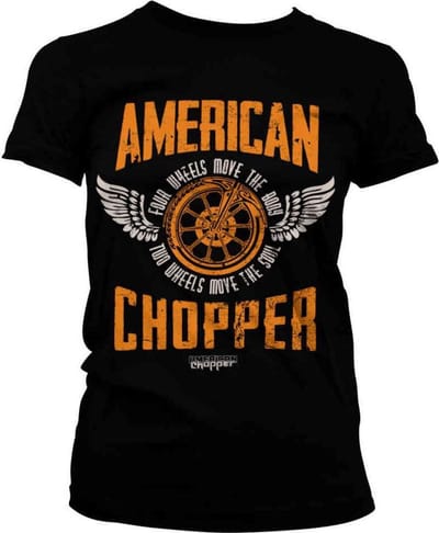 American Chopper Dames Tshirt -S- Two Wheels Zwart