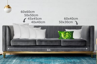 Sierkussens - Kussentjes Woonkamer - 50x30 cm - Groente - Sla - Groen