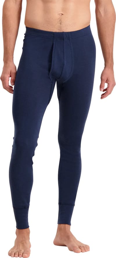 Noshirt Long Pants - Merino Wool - Heren Ondergoed - Donkerblauw - Maat S