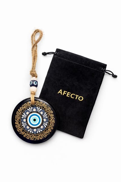 E: Afecto boze oog - formaat 8 cm - Amulet - Talisman - Hanger - Sieraad - Bescherming - Geluk - Boze oog - evil eye