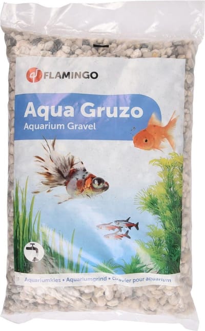 Aquarium – Flamingo Grind Gruzo Grof – aquarium grind – grof grind voor aquarium – grijs – 43x27,5x6 cm – 10 kg – Europese kwaliteit