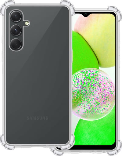 Hoesje Geschikt voor Samsung Galaxy A14 - Sterk & Shockproof - Siliconen Case - Back Cover - Telefoon Hoes Shock Proof - Transparant