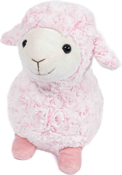 PIA Soft Toys Pluche Knuffeldier Schaap staand roze - 35 cm