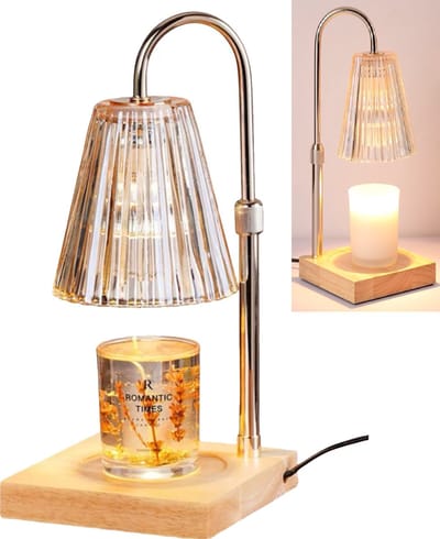Kaars Warmer Lamp- Elektrische Kaarsverwarmer Lamp- Candle Warmer Lamp met Dimmer- Vintage Kaarsverwarmer voor Huis- Slaapkamer- Bedrijfspanden- Decoratie -Verjaardag - Cadeau - Kado