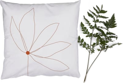 Sierkussens - Kussentjes Woonkamer - 40x40 cm - Minimalisme - Bloemen - Line art
