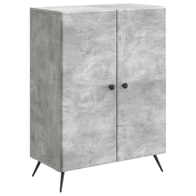 vidaXL - Dressoir - Betongrijs - 66 - x - 34,5 - x - 90 - cm - Bewerkt - hout
