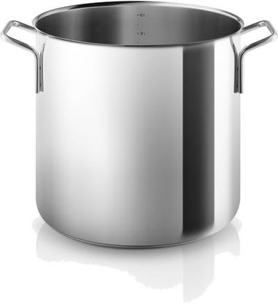 Eva Trio Roestvrijstalen steelpan, kookpot, geschikt voor inductie, aluminium, roestvrij staal, gepolijst staal, 10 L, 302480