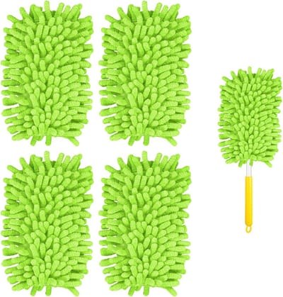 4 Stuks Microvezel Duster Navulls voor Handdusters – Compatibel met Swiffer voor Effectieve Reiniging