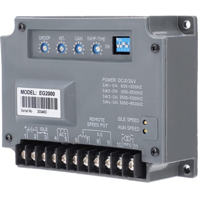 Motortoerentalregelaar Elektronische Gouverneur Diesel Generator Besturingsregelaar EG2000 1224VDC