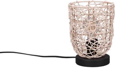 Reality - LED Tafellamp - Tafelverlichting - E27 Fitting - Rond - Bruin - Hout