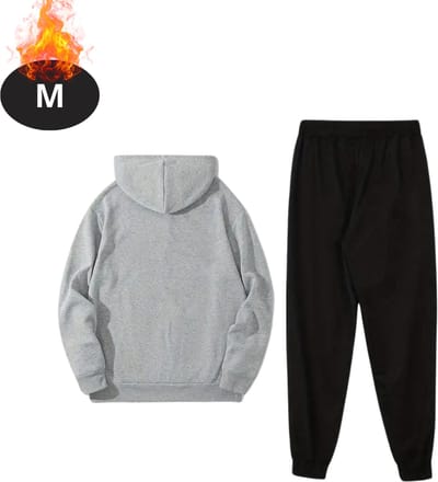 Nivard Joggingpak - Huispak - Volwassenen - Trainingspak - Comfortabel - Joggingsbroek - Tracksuit - Heren - Paris - Lichtgrijs - M