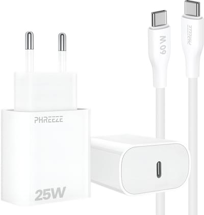 25w usb C adapter met usb C kabel 1 meter - Snellader voor A56 A55 A54 A53 S25 S24 S23 S22 S21 S20