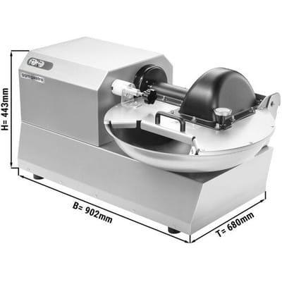 GGM Gastro Horizontaler Cutter - 12 Liter - 750 Watt - 230 Volt - 1440 U/min Zilver
