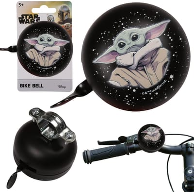 STAR WARS GROGU Metalen fietsbel voor het stuur van kinderfietsen, RETRO 6 cm